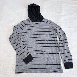 Macy's Epic Threads Hoodie Black Gray Lightweight Long Sleeve Boy Teen Unisex